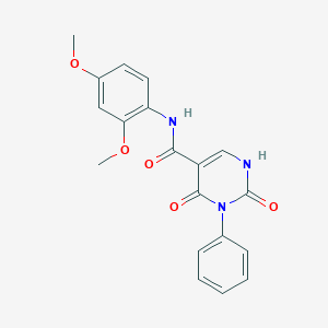 N-(2,4-dimethoxyphenyl)-2,4-dioxo-3-phenyl-1,2,3,4-tetrahydropyrimidine-5-carboxamide