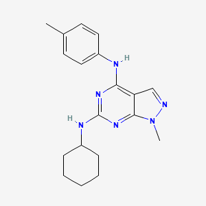 N~6~-cyclohexyl-1-methyl-N~4~-(4-methylphenyl)-1H-pyrazolo[3,4-d]pyrimidine-4,6-diamine