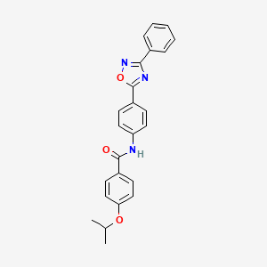 N-[4-(3-phenyl-1,2,4-oxadiazol-5-yl)phenyl]-4-(propan-2-yloxy)benzamide