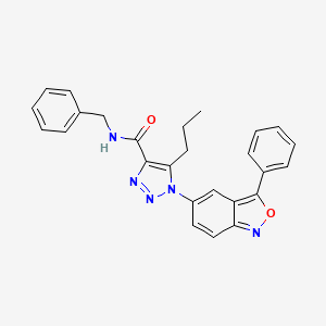 N-benzyl-1-(3-phenyl-2,1-benzoxazol-5-yl)-5-propyl-1H-1,2,3-triazole-4-carboxamide