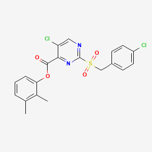 2,3-Dimethylphenyl 5-chloro-2-[(4-chlorobenzyl)sulfonyl]pyrimidine-4-carboxylate