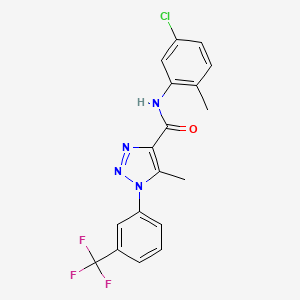 N-(5-chloro-2-methylphenyl)-5-methyl-1-[3-(trifluoromethyl)phenyl]-1H-1,2,3-triazole-4-carboxamide