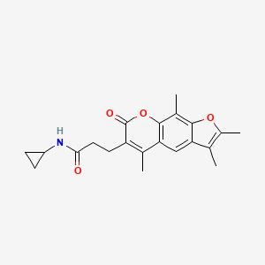 N-cyclopropyl-3-(2,3,5,9-tetramethyl-7-oxo-7H-furo[3,2-g]chromen-6-yl)propanamide