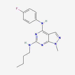 N~6~-butyl-N~4~-(4-fluorophenyl)-1-methyl-1H-pyrazolo[3,4-d]pyrimidine-4,6-diamine