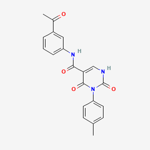 N-(3-acetylphenyl)-3-(4-methylphenyl)-2,4-dioxo-1,2,3,4-tetrahydropyrimidine-5-carboxamide