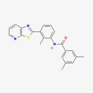 3,5-Dimethyl-N-(2-methyl-3-{[1,3]thiazolo[5,4-B]pyridin-2-YL}phenyl)benzamide