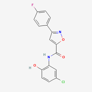 N-(5-chloro-2-hydroxyphenyl)-3-(4-fluorophenyl)-1,2-oxazole-5-carboxamide