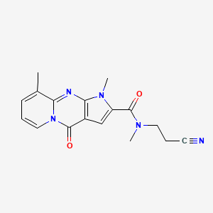 N-(2-cyanoethyl)-N,1,9-trimethyl-4-oxo-1,4-dihydropyrido[1,2-a]pyrrolo[2,3-d]pyrimidine-2-carboxamide