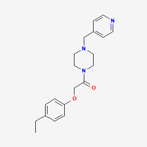 molecular formula C20H25N3O2 B11295131 2-(4-Ethylphenoxy)-1-[4-(pyridin-4-ylmethyl)piperazin-1-yl]ethanone 