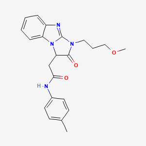 2-[1-(3-methoxypropyl)-2-oxo-2,3-dihydro-1H-imidazo[1,2-a]benzimidazol-3-yl]-N-(4-methylphenyl)acetamide