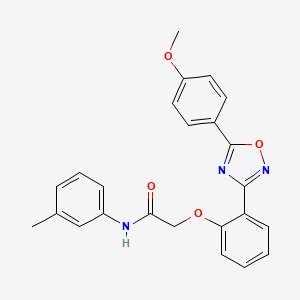 2-{2-[5-(4-methoxyphenyl)-1,2,4-oxadiazol-3-yl]phenoxy}-N-(3-methylphenyl)acetamide