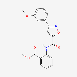 Methyl 2-({[3-(3-methoxyphenyl)-1,2-oxazol-5-yl]carbonyl}amino)benzoate