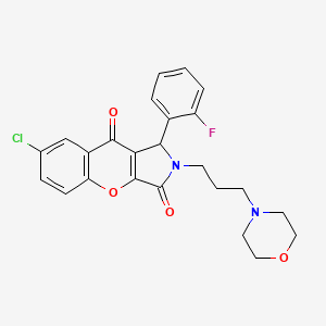 7-Chloro-1-(2-fluorophenyl)-2-[3-(morpholin-4-yl)propyl]-1,2-dihydrochromeno[2,3-c]pyrrole-3,9-dione