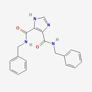 1H-Imidazole-4,5-dicarboxamide, N,N'-bis(phenylmethyl)-