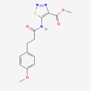 Methyl 5-{[3-(4-methoxyphenyl)propanoyl]amino}-1,2,3-thiadiazole-4-carboxylate