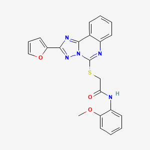 2-{[2-(furan-2-yl)[1,2,4]triazolo[1,5-c]quinazolin-5-yl]sulfanyl}-N-(2-methoxyphenyl)acetamide