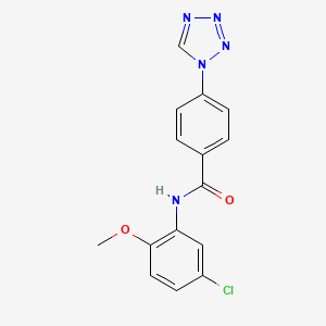 N-(5-chloro-2-methoxyphenyl)-4-(1H-tetrazol-1-yl)benzamide