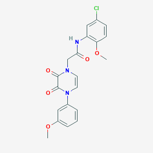 N-(5-chloro-2-methoxyphenyl)-2-[4-(3-methoxyphenyl)-2,3-dioxo-1,2,3,4-tetrahydropyrazin-1-yl]acetamide