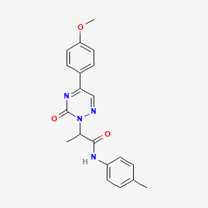 2-[5-(4-methoxyphenyl)-3-oxo-1,2,4-triazin-2(3H)-yl]-N-(4-methylphenyl)propanamide