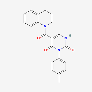 5-(1,2,3,4-tetrahydroquinoline-1-carbonyl)-3-(p-tolyl)pyrimidine-2,4(1H,3H)-dione