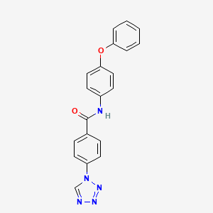 N-(4-phenoxyphenyl)-4-(1H-tetrazol-1-yl)benzamide