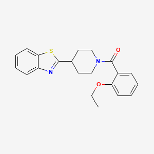 molecular formula C21H22N2O2S B11295487 Piperidine, 4-(2-benzothiazolyl)-1-(2-ethoxybenzoyl)-(9CI) 