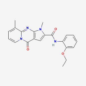 N-(2-ethoxyphenyl)-1,9-dimethyl-4-oxo-1,4-dihydropyrido[1,2-a]pyrrolo[2,3-d]pyrimidine-2-carboxamide