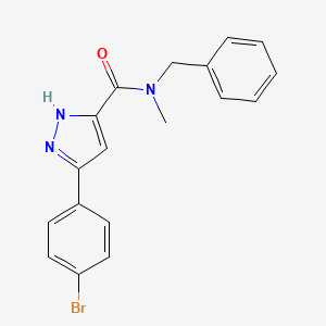 N-benzyl-3-(4-bromophenyl)-N-methyl-1H-pyrazole-5-carboxamide