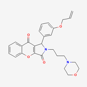 2-[3-(Morpholin-4-yl)propyl]-1-[3-(prop-2-en-1-yloxy)phenyl]-1,2-dihydrochromeno[2,3-c]pyrrole-3,9-dione