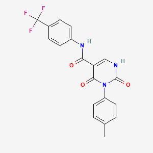 3-(4-methylphenyl)-2,4-dioxo-N-[4-(trifluoromethyl)phenyl]-1,2,3,4-tetrahydropyrimidine-5-carboxamide