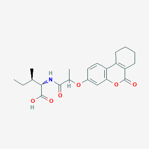 N-{2-[(6-oxo-7,8,9,10-tetrahydro-6H-benzo[c]chromen-3-yl)oxy]propanoyl}-L-isoleucine