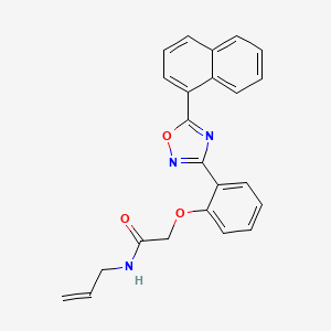 2-{2-[5-(naphthalen-1-yl)-1,2,4-oxadiazol-3-yl]phenoxy}-N-(prop-2-en-1-yl)acetamide