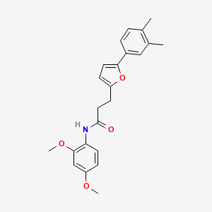 N-(2,4-dimethoxyphenyl)-3-[5-(3,4-dimethylphenyl)furan-2-yl]propanamide