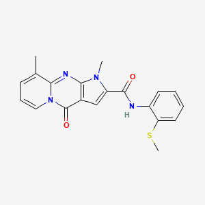 1,9-Dimethyl-N~2~-[2-(methylsulfanyl)phenyl]-4-oxo-1,4-dihydropyrido[1,2-A]pyrrolo[2,3-D]pyrimidine-2-carboxamide