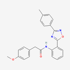 2-(4-methoxyphenyl)-N-{2-[3-(4-methylphenyl)-1,2,4-oxadiazol-5-yl]phenyl}acetamide