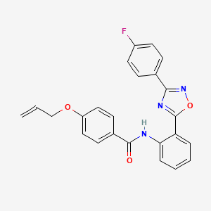 N-{2-[3-(4-fluorophenyl)-1,2,4-oxadiazol-5-yl]phenyl}-4-(prop-2-en-1-yloxy)benzamide