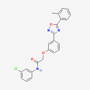 N-(3-chlorophenyl)-2-{3-[5-(2-methylphenyl)-1,2,4-oxadiazol-3-yl]phenoxy}acetamide