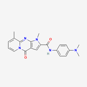 N-[4-(dimethylamino)phenyl]-1,9-dimethyl-4-oxo-1,4-dihydropyrido[1,2-a]pyrrolo[2,3-d]pyrimidine-2-carboxamide