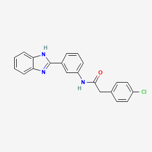 N-[3-(1H-benzimidazol-2-yl)phenyl]-2-(4-chlorophenyl)acetamide