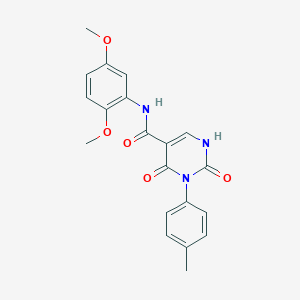 N-(2,5-dimethoxyphenyl)-3-(4-methylphenyl)-2,4-dioxo-1,2,3,4-tetrahydropyrimidine-5-carboxamide