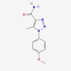 1-(4-methoxyphenyl)-5-methyl-1H-1,2,3-triazole-4-carboxamide