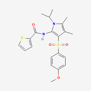 N-{3-[(4-methoxyphenyl)sulfonyl]-4,5-dimethyl-1-(propan-2-yl)-1H-pyrrol-2-yl}thiophene-2-carboxamide