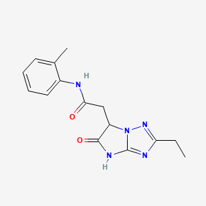 2-(2-ethyl-5-oxo-5,6-dihydro-4H-imidazo[1,2-b][1,2,4]triazol-6-yl)-N-(2-methylphenyl)acetamide