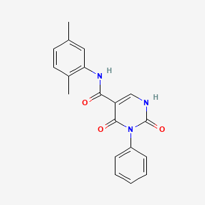 N-(2,5-dimethylphenyl)-2,4-dioxo-3-phenyl-1,2,3,4-tetrahydropyrimidine-5-carboxamide