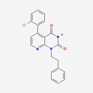 5-(2-chlorophenyl)-1-(2-phenylethyl)pyrido[2,3-d]pyrimidine-2,4(1H,3H)-dione