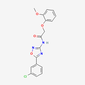 N-[5-(3-chlorophenyl)-1,2,4-oxadiazol-3-yl]-2-(2-methoxyphenoxy)acetamide