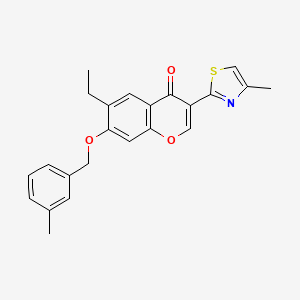 6-ethyl-7-[(3-methylbenzyl)oxy]-3-(4-methyl-1,3-thiazol-2-yl)-4H-chromen-4-one