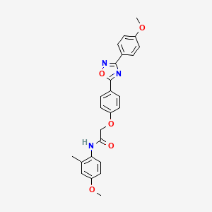 N-(4-methoxy-2-methylphenyl)-2-{4-[3-(4-methoxyphenyl)-1,2,4-oxadiazol-5-yl]phenoxy}acetamide