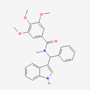 N-[1H-indol-3-yl(phenyl)methyl]-3,4,5-trimethoxy-N-methylbenzamide