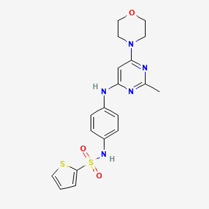 N-(4-((2-methyl-6-morpholinopyrimidin-4-yl)amino)phenyl)thiophene-2-sulfonamide